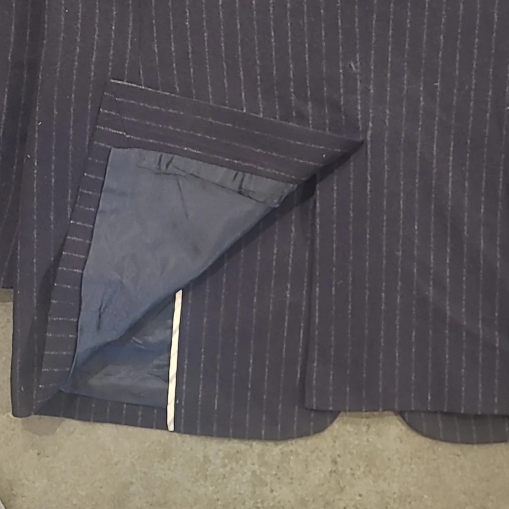 J. CREW WOOL BLEND PINSTRIPE SPORT COAT BLAZER JACKET